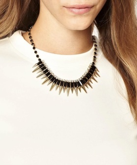 ASHIANA Spike And Crystal Statement Necklace €26.03