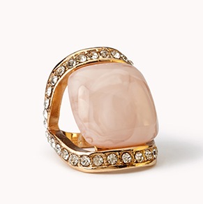 Forever 21 €3.90 - Rhinestoned Faux Marble Ring