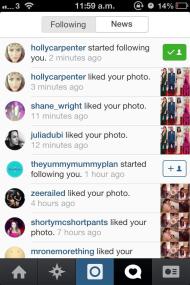 Today's Instagram highlight: Holly Carpenter followed me, hello!