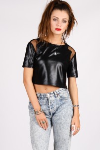 Yayer €24 - Space Cadette Crop http://yayer.com/collections/new-tops/products/space-cadette-crop