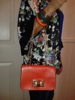 Orange Chain Bag €22.50 - http://www.loveaccessories.ie/product/orange-bag-with-gold-colour-chain/
