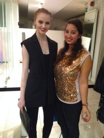 Sarah Kennedy & myself at Marion Cuddys Fashion & Fizz