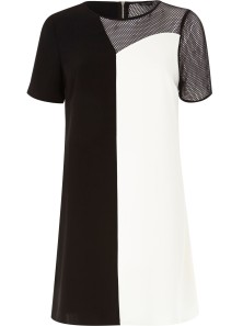 River Island €53 - Black Monochrome Mesh A-Line Dress http://bit.ly/1ztHYKj