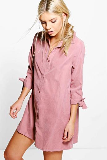 Boohoo €30 - Emma Tie Sleeve Shirt Dress http://bit.ly/2df2SDZ
