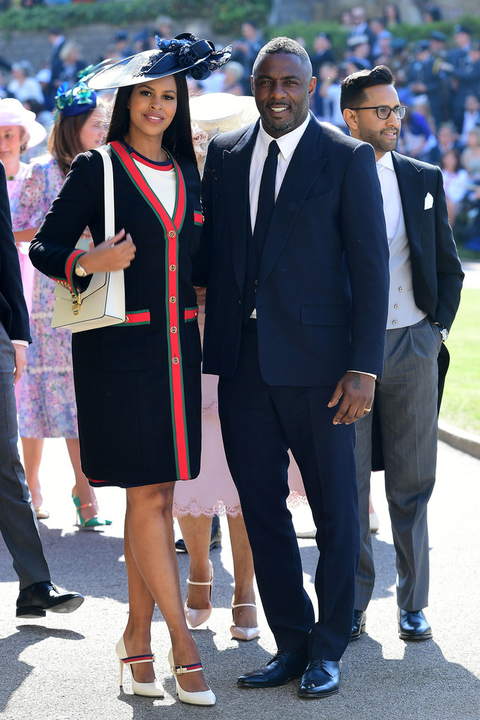 Sabrina Dhowre and Idris Elba Prince Harry Meghan Markle Royal Wedding