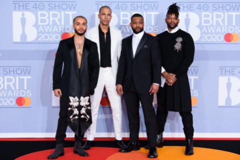 Aston Merrygold, Marvin Humes, JB Gill and Oritsé Williams of JLS