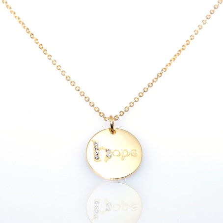 Jo Harpur Jewellery ‘Dream’, ‘Hope’ and ‘Love’ Necklaces, €65 each https://bit.ly/2FigVg3
